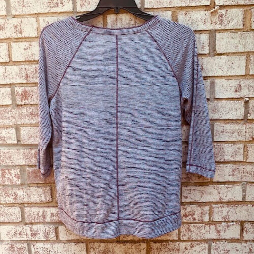 Ann Taylor LOFT boat neck top size medium purple - Picture 5 of 9